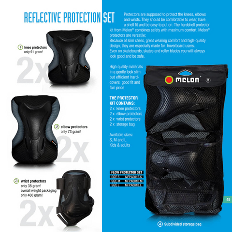 Melon Helmet<br>リフレクティブ軽量プロテクター